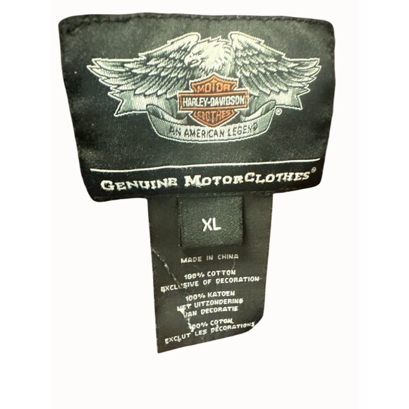 Harley-Davidson Mens XL Maroon Genuine MotorClothes Long Sleeve Shirt - Picture 2 of 10